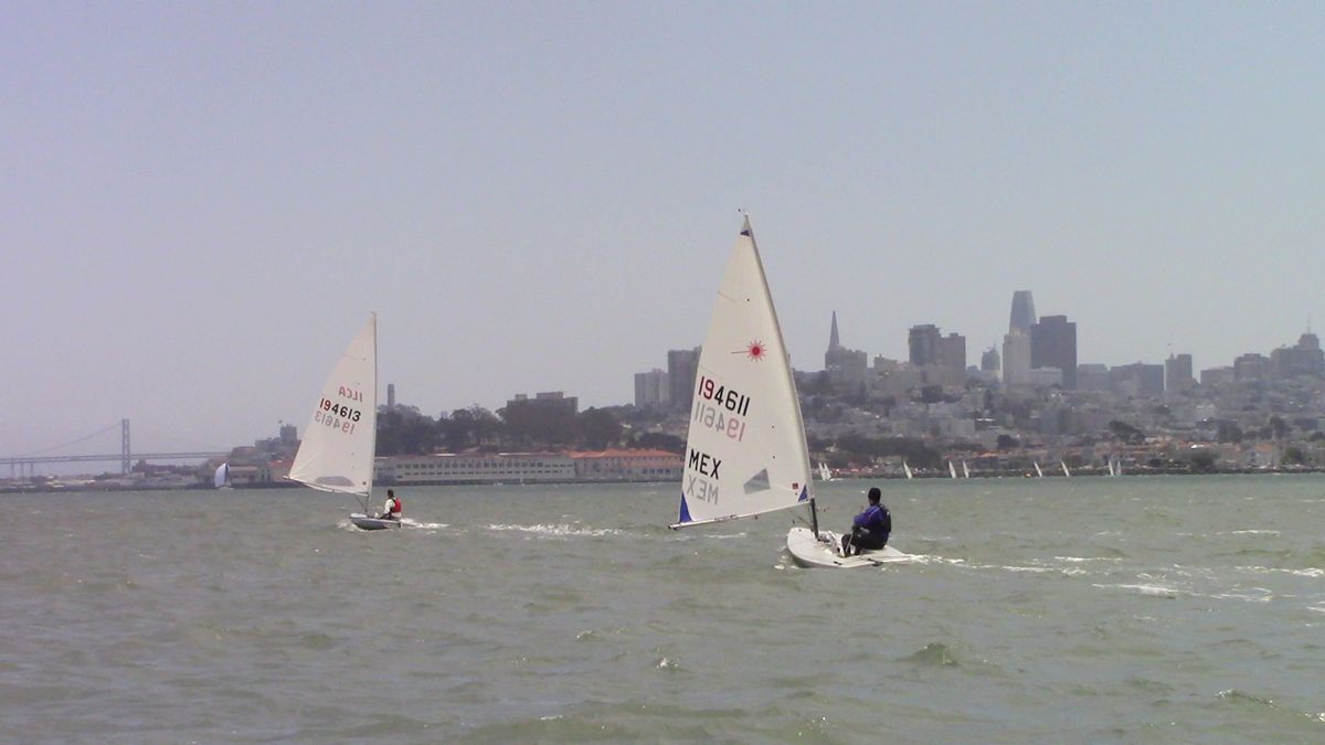 Namkhai & Sanka in front of San Francisco