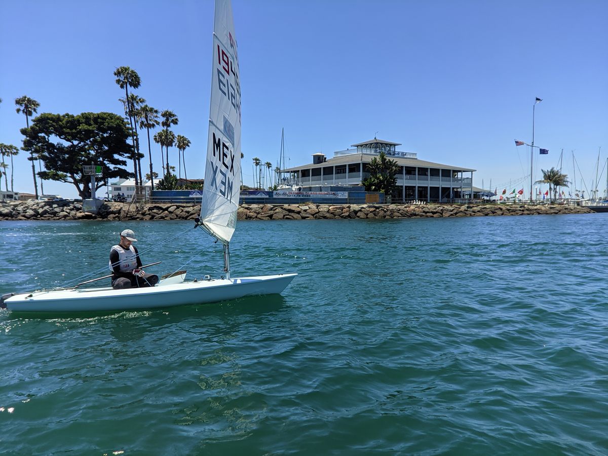 Namkhai sailing in front of the ABYC